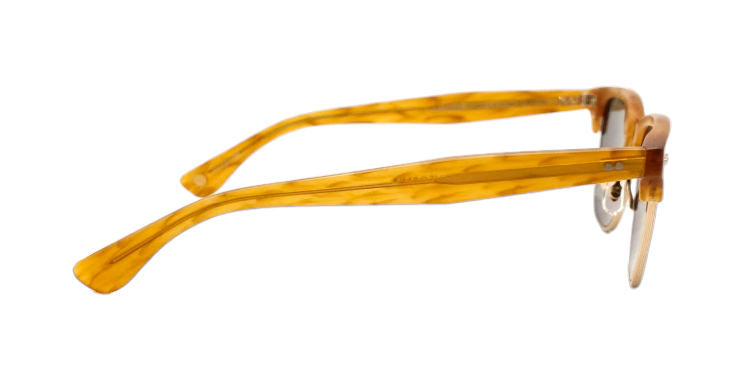 Garrett Leight ELKGROVE Sun color Matt butterscotch/ Green lenses