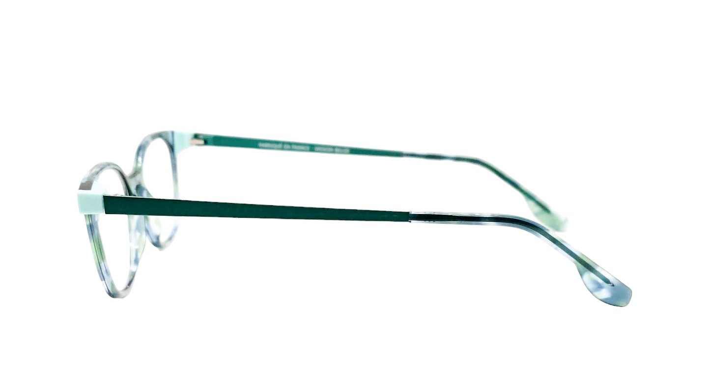 Matttew Timor eyeglasses color 1036 Blue Scale / Emeral