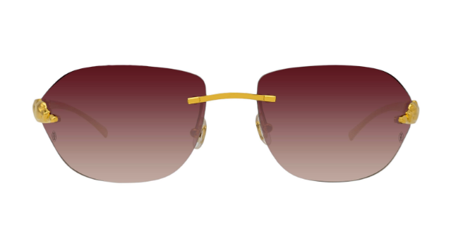Cartier CT0068S sunglasses Color 001 Gold/ Purple gradientlenses
