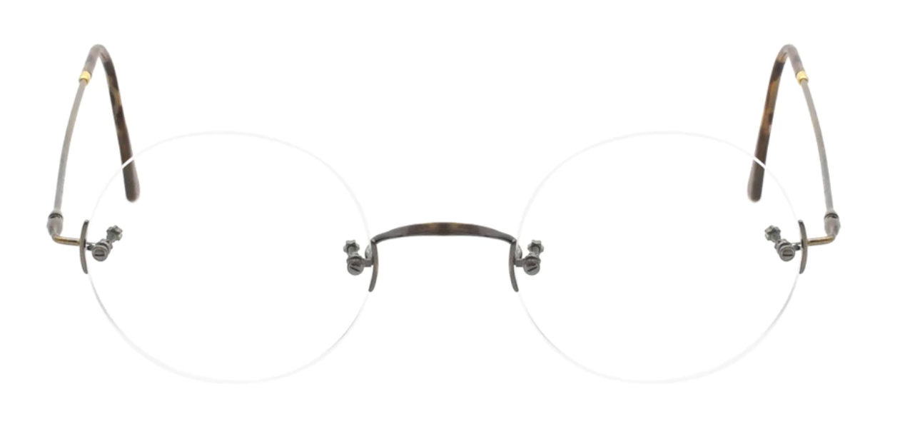 Lunor Classic Round eyeglasses color AG Antique Gold