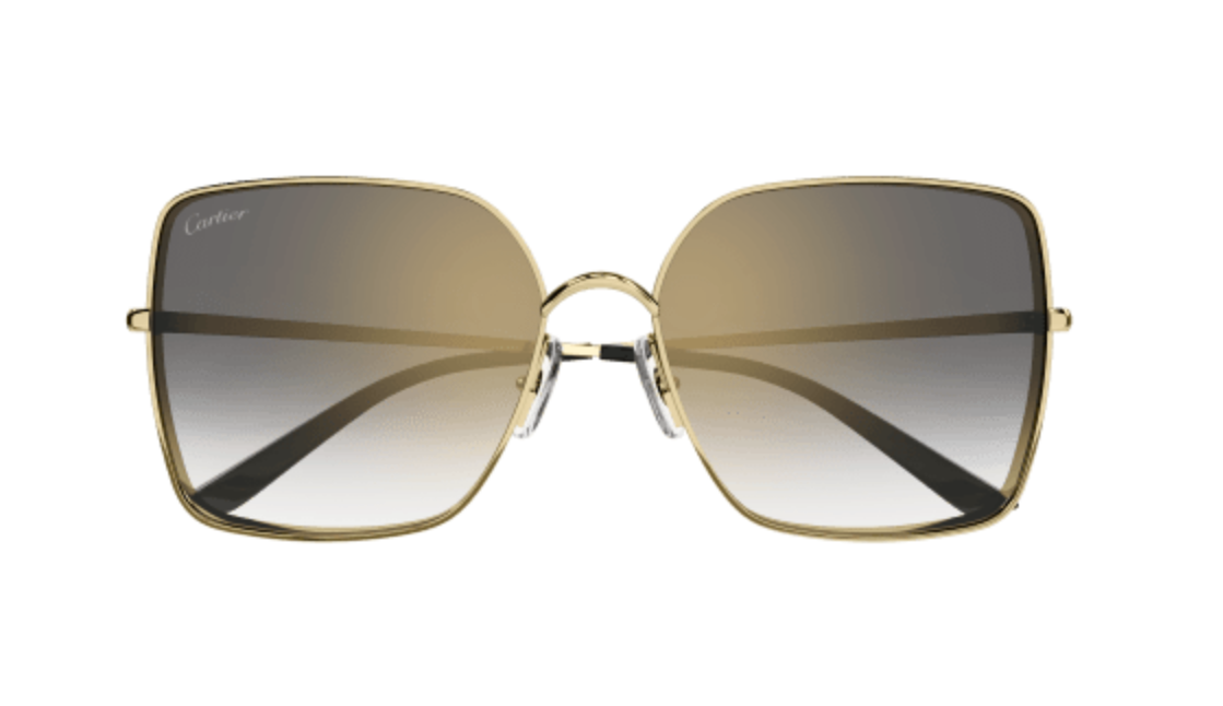 Cartier CT0299S sunglasses Color 001 Gold/Gold Mirror lenses