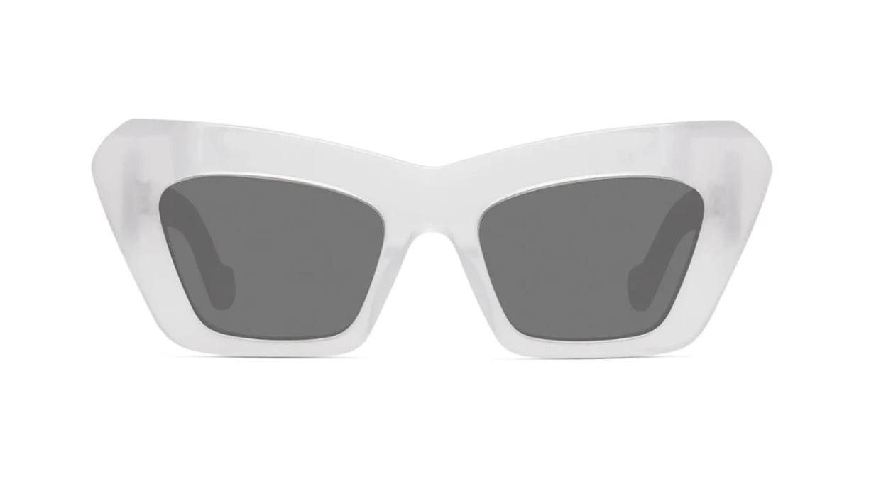 LOEWE LW40036I sunglasses color 21A Transparent White - Gray lenses