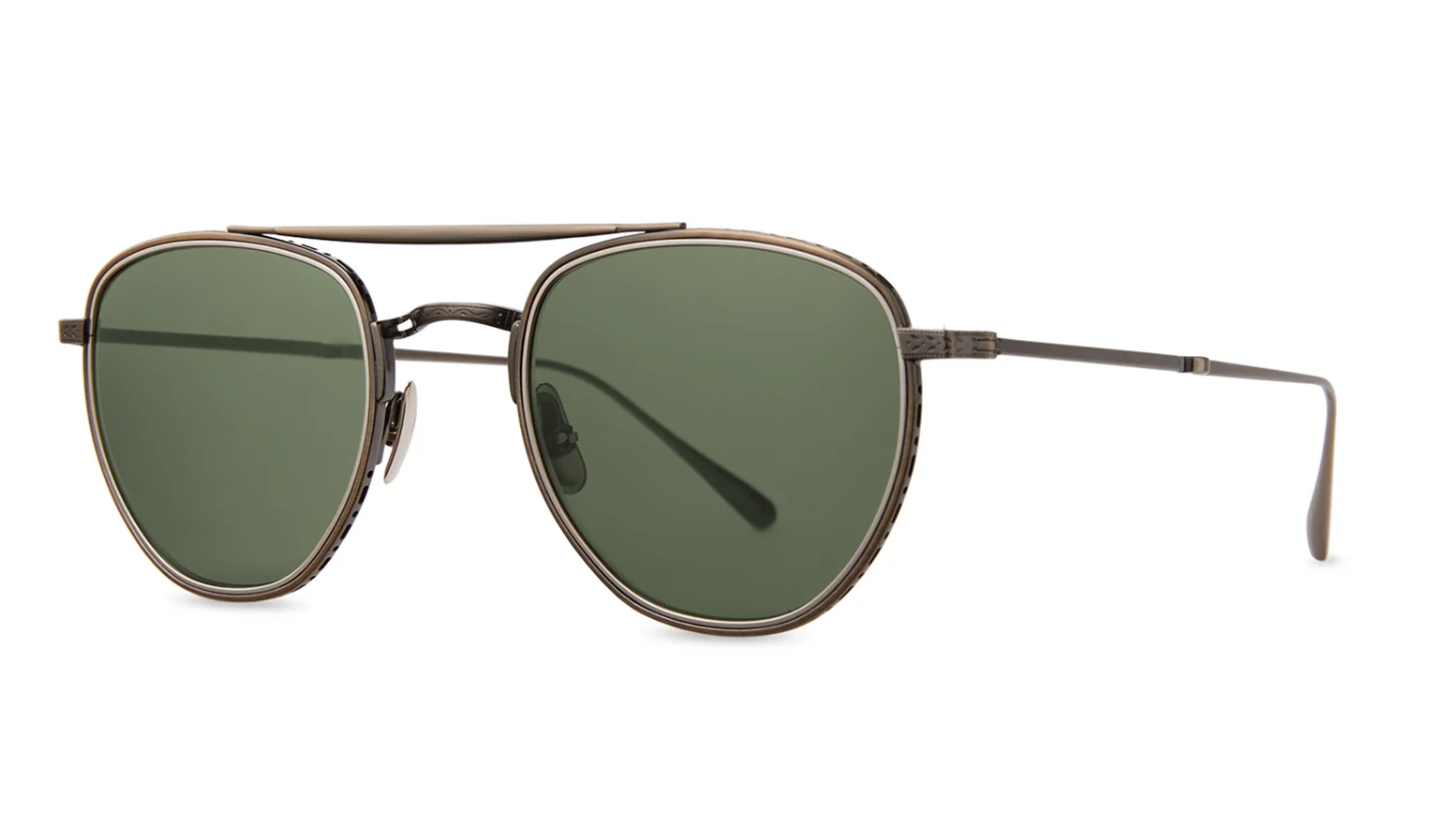 Mr. Leight Roku II sunglasses Antique Gold / Green lenses