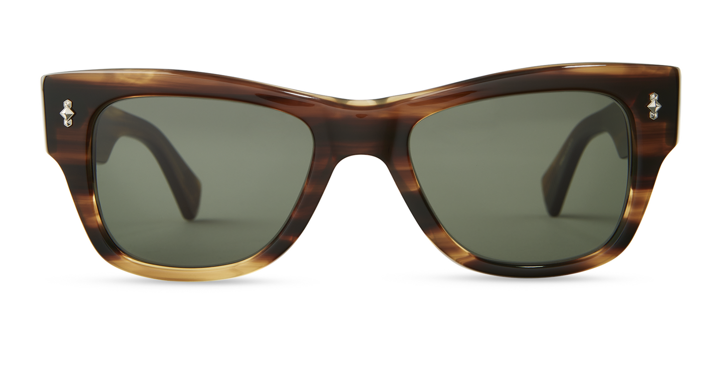 Mr. Leight DUKE sunglasses Koa-Antique Gold/Pure G15