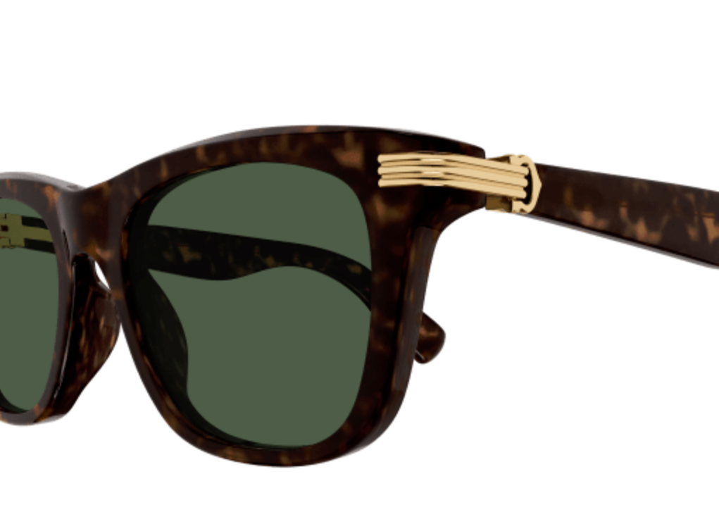 Cartier CT0396S Sunglasses Color 002 Havana / Green lenses