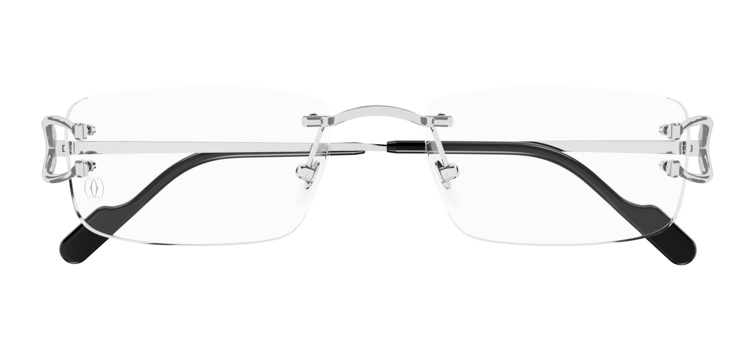 Cartier CT0344O Eyeglasses Color 004 Silver