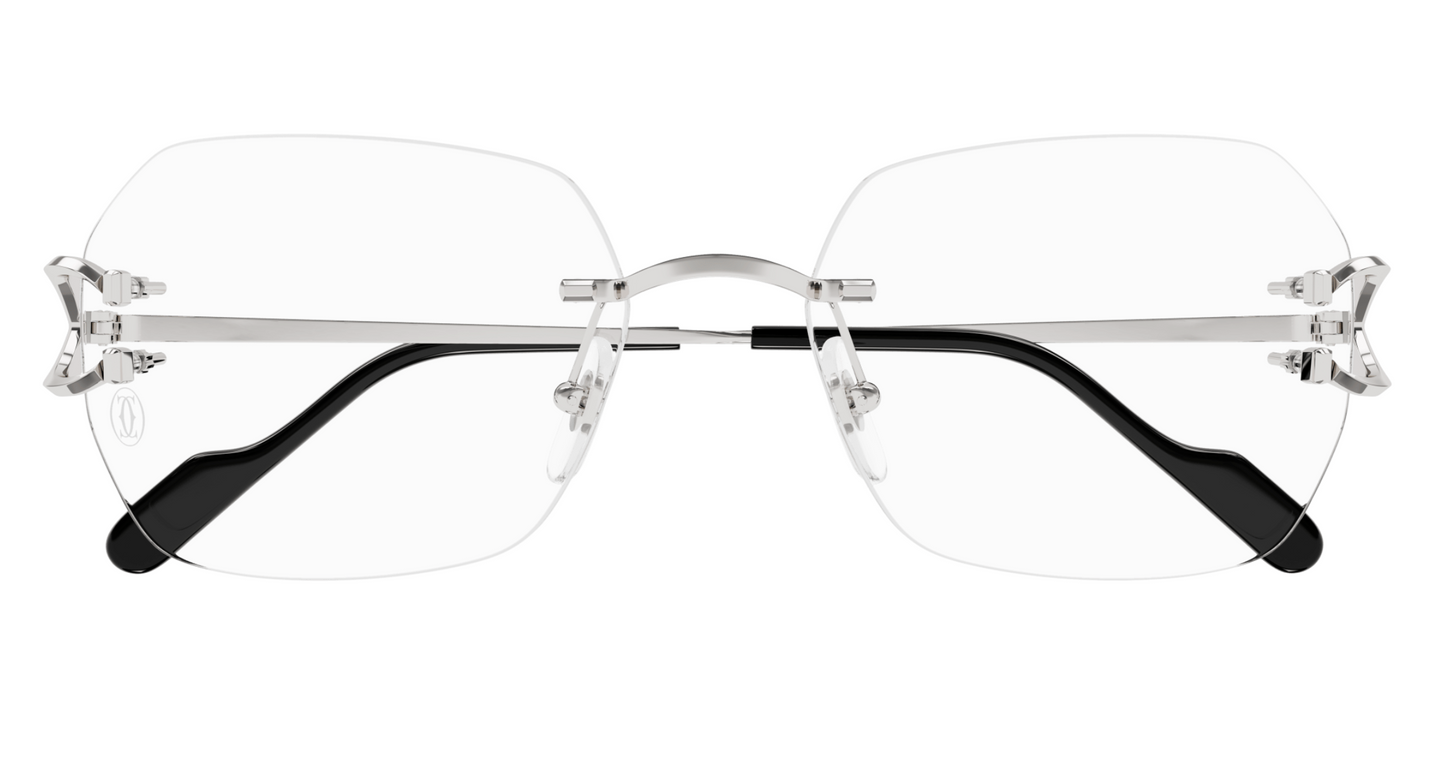 Cartier CT0416O Eyeglasses Color 002 Silver