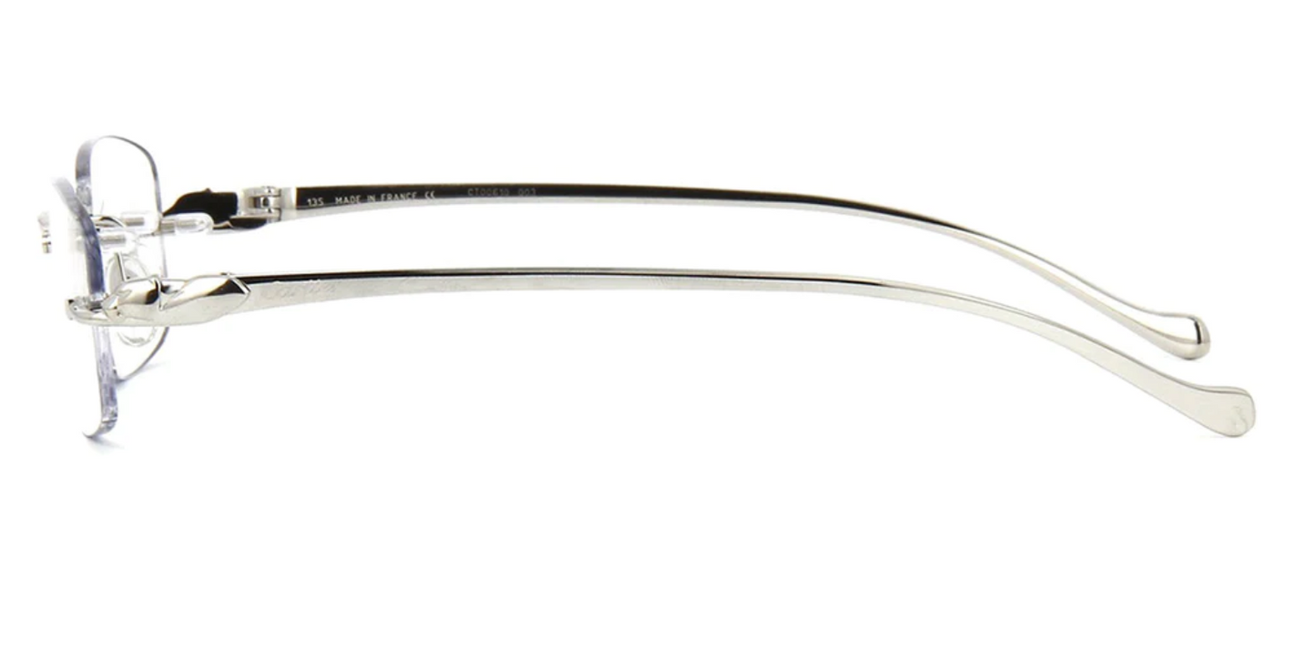 Cartier CT0061O Eyeglasses Color 003 Silver