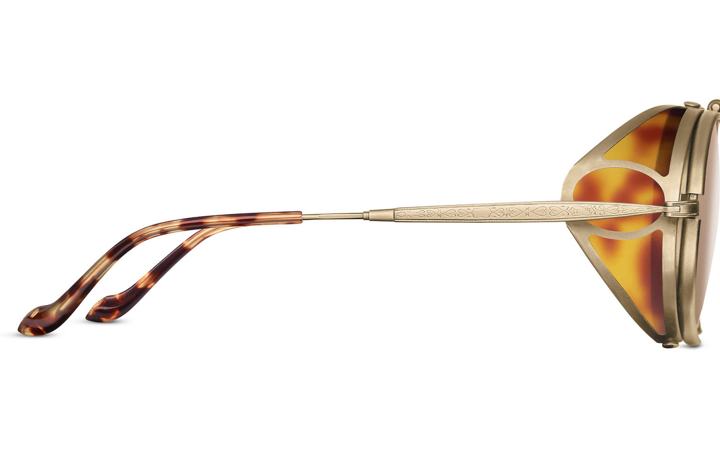 Matsuda 2809H-V2 sunglasses Brushed Gold/Brown lenses