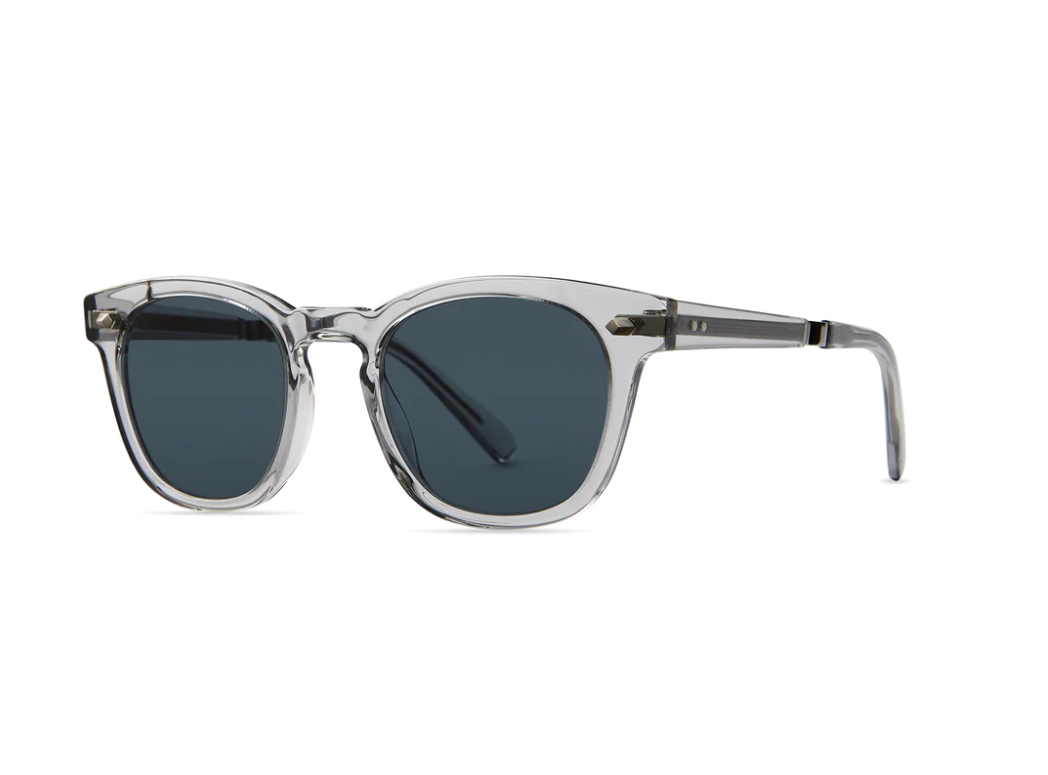 Mr. Leight Hanalei S Sunglasses Greystone-Platinum / Blue lenses