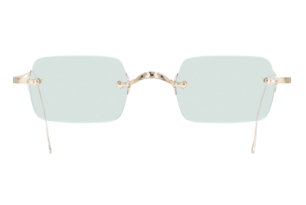 Mr. Leight Banzai eyeglasses White Gold / Green Wash lenses