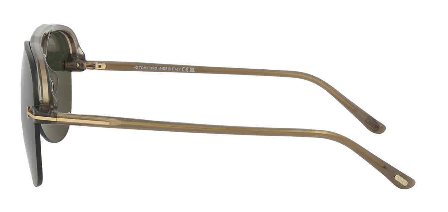 Tom Ford TF1004 TERRY-02 sunglasses color 45N Transparent Brown/G-15 Lenses