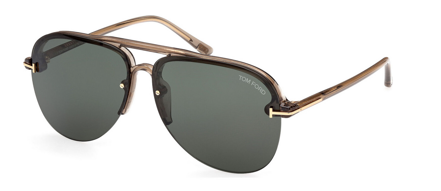 Tom Ford TF1004 TERRY-02 sunglasses color 45N Transparent Brown/G-15 Lenses