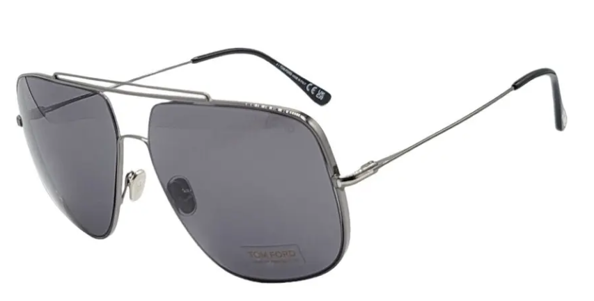 Tom Ford TF0927 LIAM sunglasses color 12A Gunmetal / Gray lenses