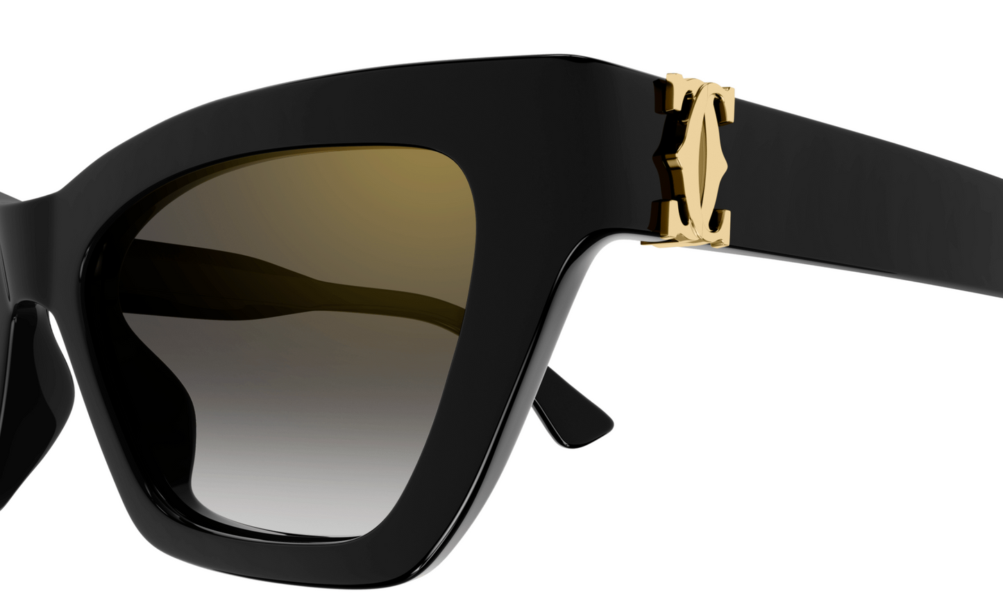 Cartier CT0437S sunglasses Color 001 Black/ Gray gradient lenses