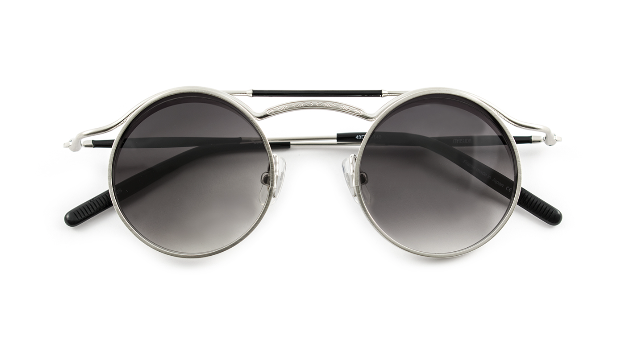 Matsuda M2903H sunglasses BS Brushed Silver/Gray gradient