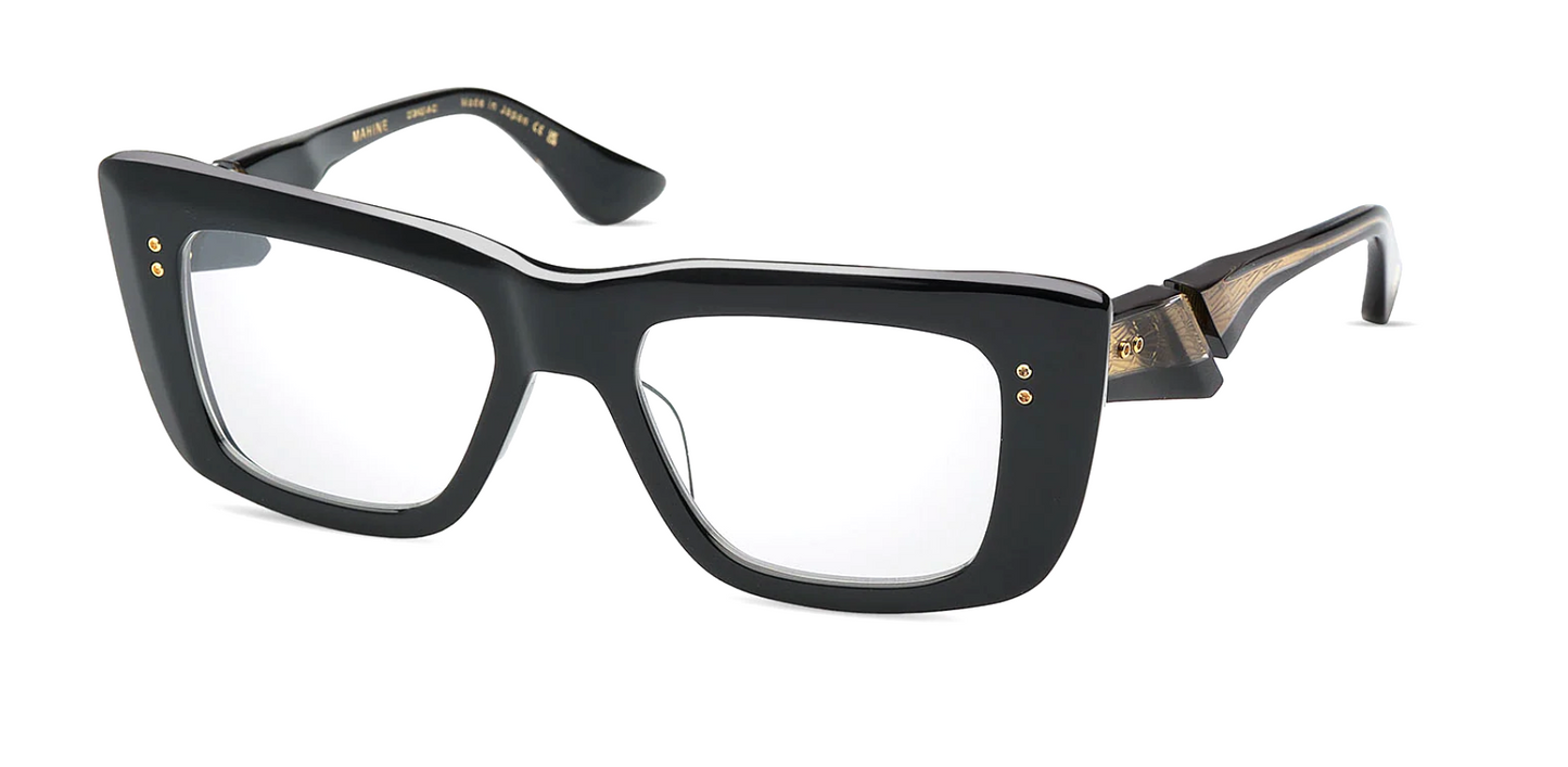 DitaMAHINE eyeglasses DTX437-A-01 color Black-Gold