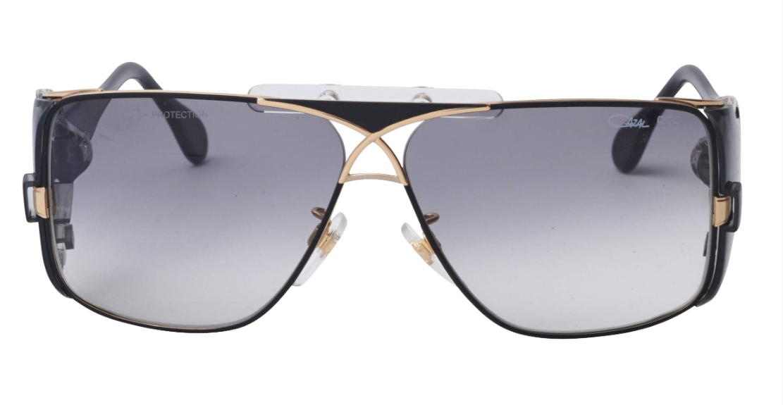 Cazal LEGENDS 955 sunglasses color 302 Black-Gold Gray lenses