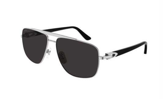 Cartier CT0365S sunglasses Color 001 Silver-Black/Gray lenses
