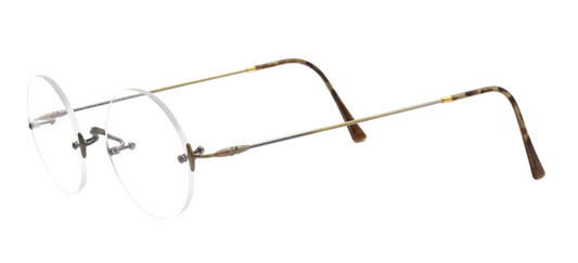 Lunor Classic Round eyeglasses color AG Antique Gold