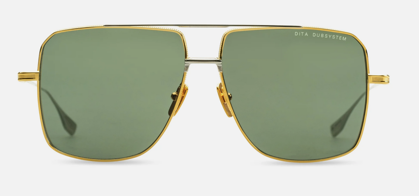 Dita DUBSYSTEM sunglasses color Yellow Gold-Silver G-15 lenses