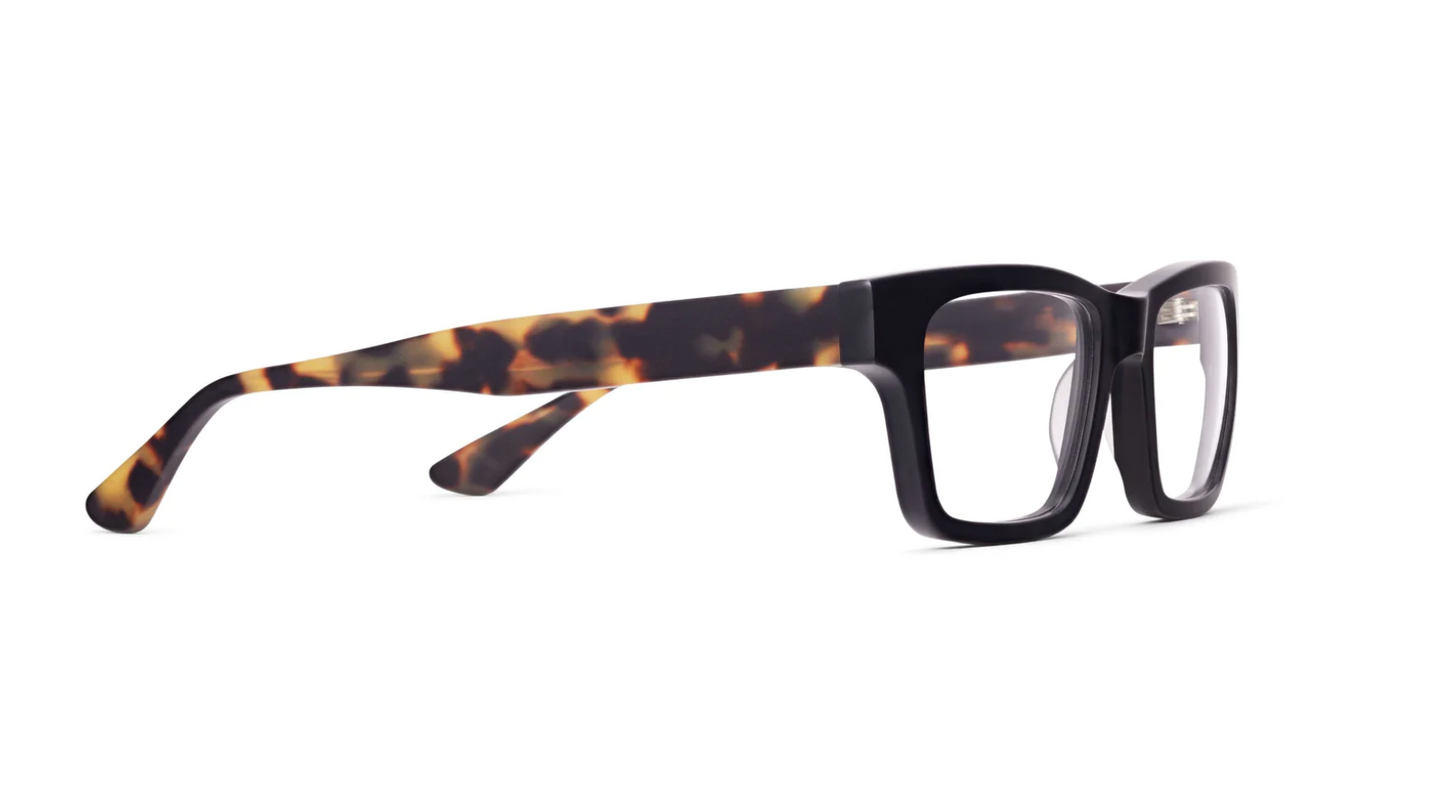 Morgenthal Fredrics JIM eyeglasses color Matt Black-Matt Spotty Tortoise