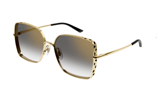 Cartier CT0299S sunglasses Color 001 Gold/Gold Mirror lenses