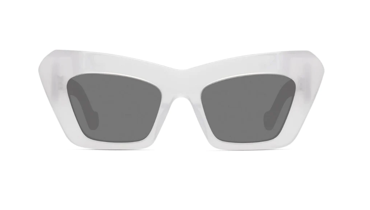 LOEWE LW40036I sunglasses color 21A Transparent White  - Gray lenses