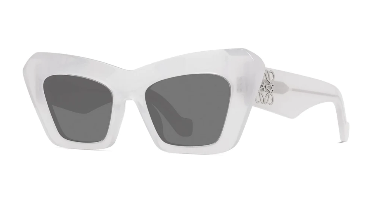 LOEWE LW40036I sunglasses color 21A Transparent White  - Gray lenses