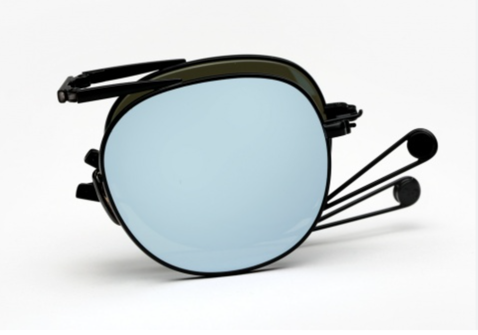 Garrett Leight Van Buren color Matt Black / Silver Mirror lenses