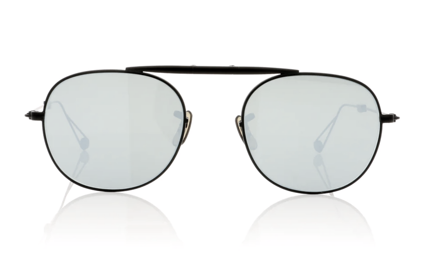 Garrett Leight Van Buren color Matt Black / Silver Mirror lenses