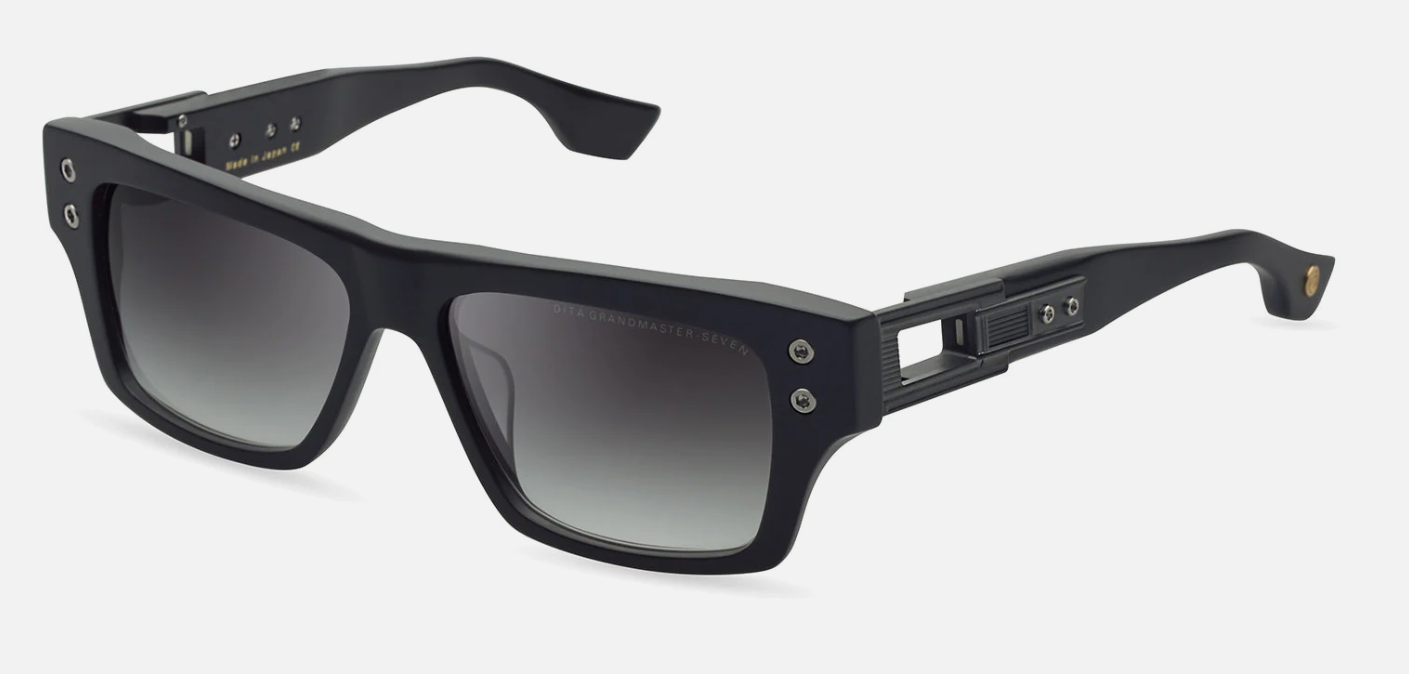 Dita Grandmaster-Seven sunglasses DTS407-A-03 Matt Black-Black Iron/Gray gradient lenses