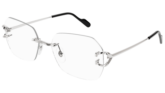Cartier CT0416O Eyeglasses Color 002 Silver