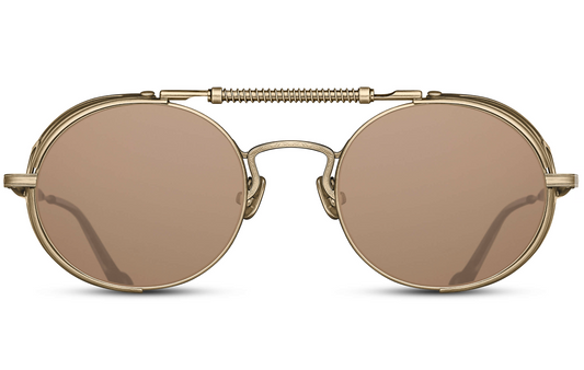 Matsuda 2809H-V2 sunglasses Brushed Gold/Brown lenses