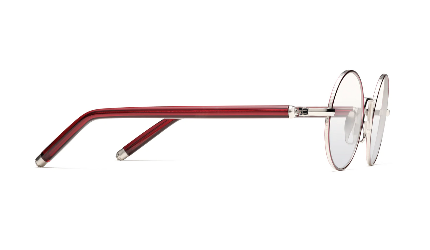 Morgenthal Fredrics The Ninety-Five eyeglasses color Silver / Burgundy