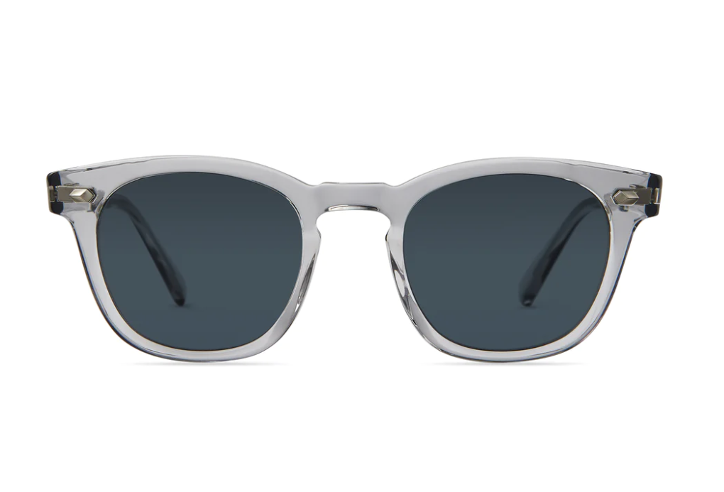 Mr. Leight Hanalei S Sunglasses Greystone-Platinum / Blue lenses