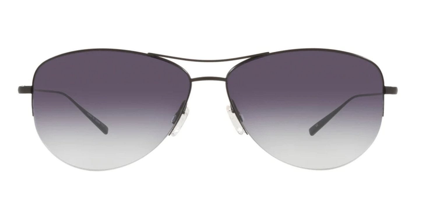 Oliver Peoples Strummer sunglasses color Black / Gray Gradient