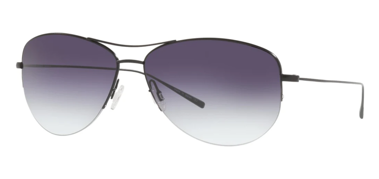 Oliver Peoples Strummer sunglasses color Black / Gray Gradient