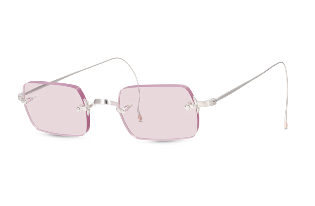 Mr. Leight Banzai eyeglasses Antique Platinum / Pink Wash lenses