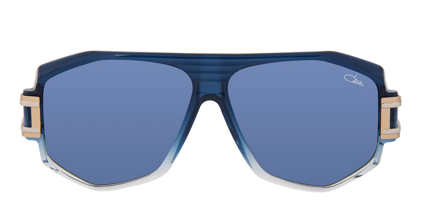 Cazal LEGENDS 163/3 sunglasses color 010 Night Blue-Steel Grey / Blue lenses