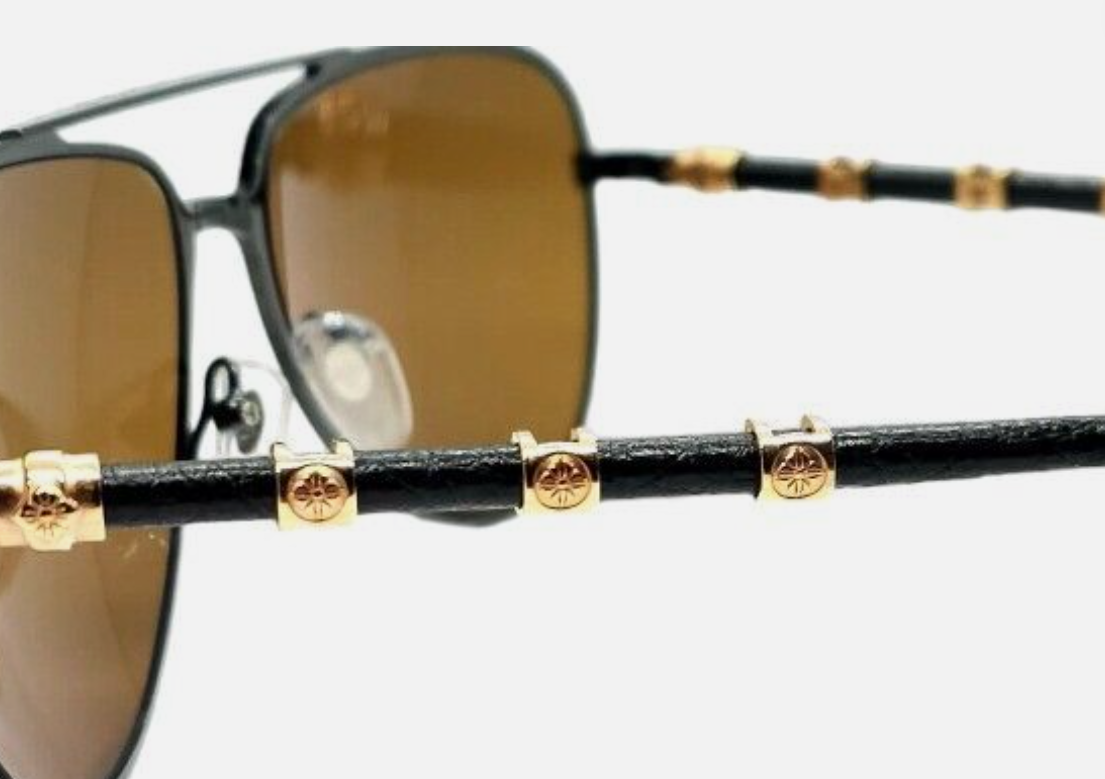 Paradis Nirvana sunglasses Black-Rose Gold / Gold Mirror lenses