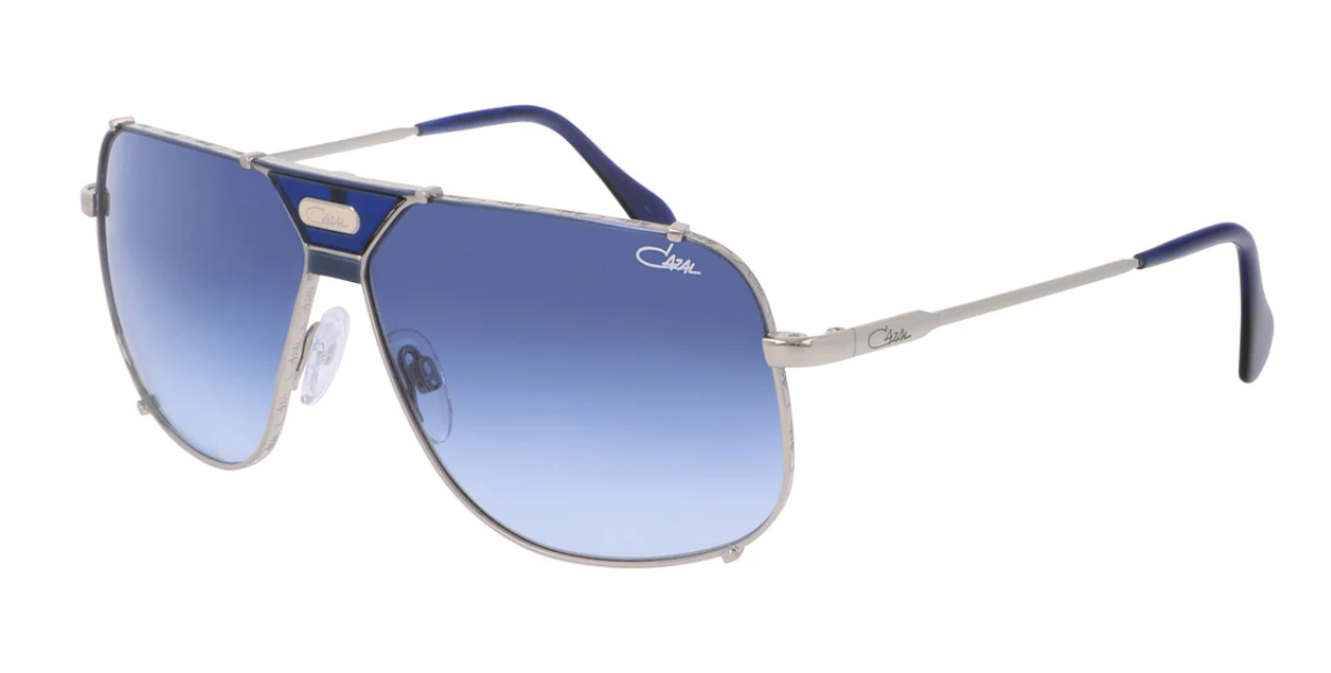 Cazal 994 sunglasses color 003 Silver / Blue Gradient lenses