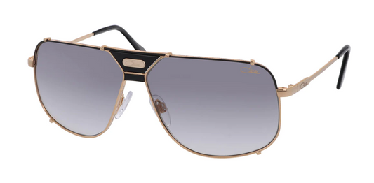 Cazal 994 sunglasses color 001 Black-Gold / Gray Gradient lenses