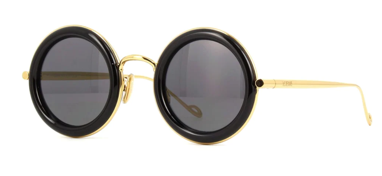 LOEWE LW40094U sunglasses color 01A Black-Gold - Gray lenses