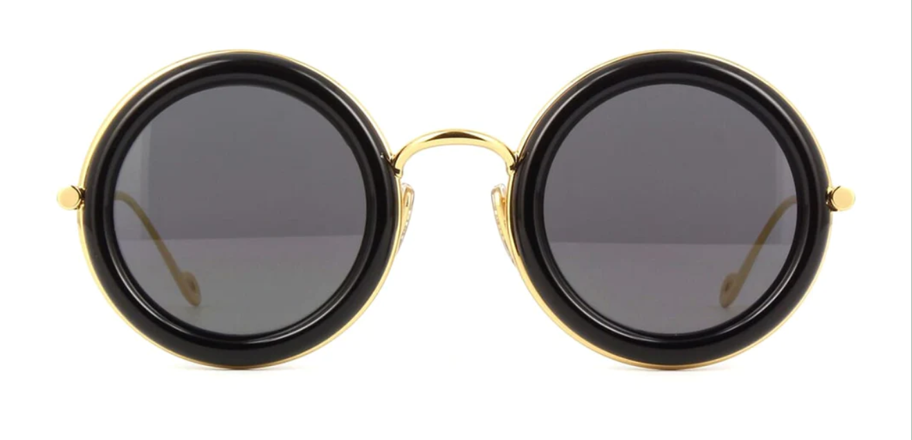 LOEWE LW40094U sunglasses color 01A Black-Gold - Gray lenses