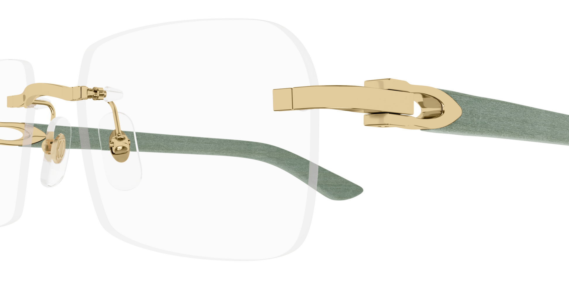 Cartier CT0453O sunglasses Color 005 Green Wood Gold Milano Eye Boutique