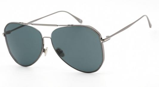 Tom Ford TF0853 CHARLES-02 sunglasses color 12V Dark Ruthenium/Blue lenses