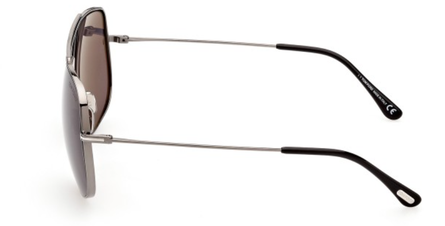 Tom Ford TF0927 LIAM sunglasses color 12A Gunmetal / Gray lenses
