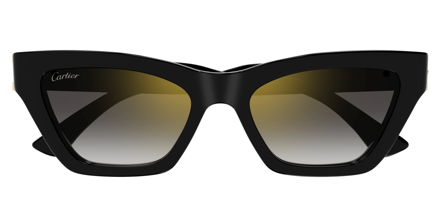 Cartier CT0437S sunglasses Color 001 Black/ Gray gradient lenses