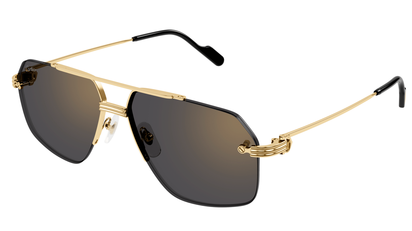 Cartier CT0426S sunglasses Color 001 Gold/ Grey lenses